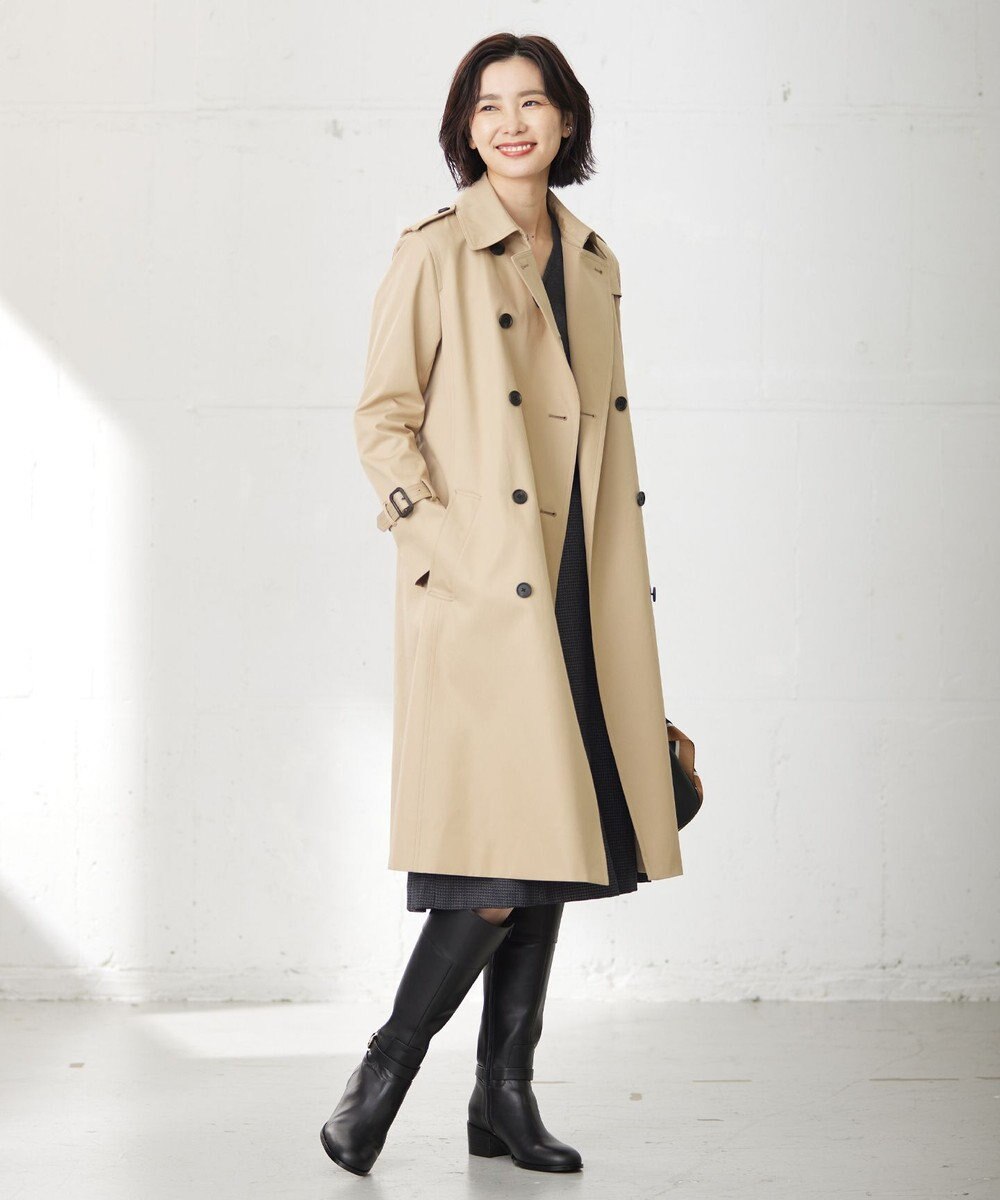 J.PRESS LADIES S 【撥水】ギャバベンタイル トレンチコート 