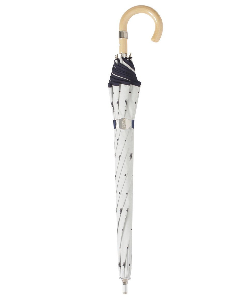 MOONBAT POLO RALPH LAUREN（ポロ ラルフローレン）晴雨兼用日傘 ドット 長傘 遮光率100％ 遮熱 UV 