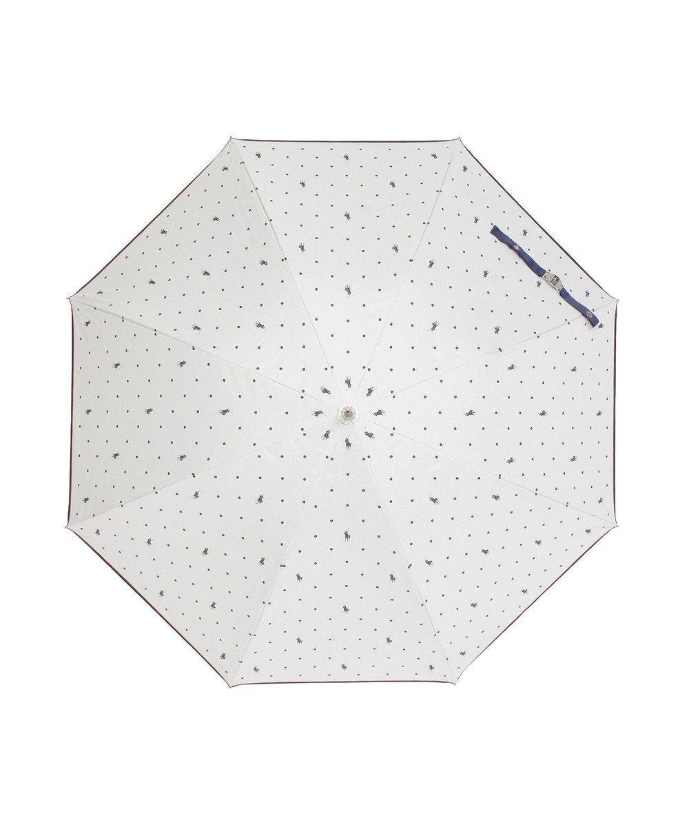 MOONBAT POLO RALPH LAUREN（ポロ ラルフローレン）晴雨兼用日傘 ドット 長傘 遮光率100％ 遮熱 UV 