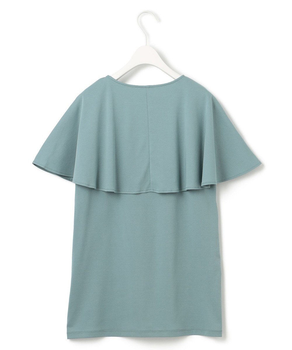 ICB 【接触冷感・UVケア・洗える】 ハイツイストスムース ケープデザインカットソー 