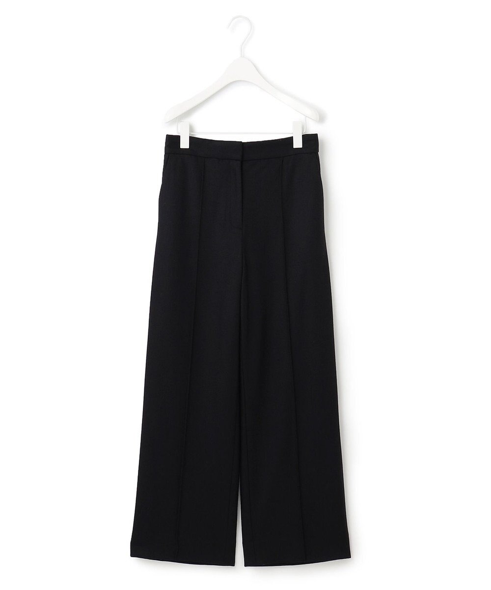 ICB ウールミルドジャージー ワイドストレートパンツ 