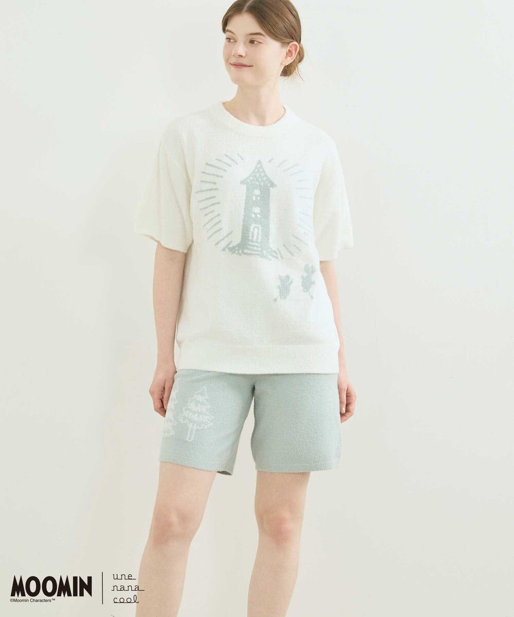 une nana cool 【ムーミン】なめらかふわふわプルオーバー&ハーフパンツセット 
