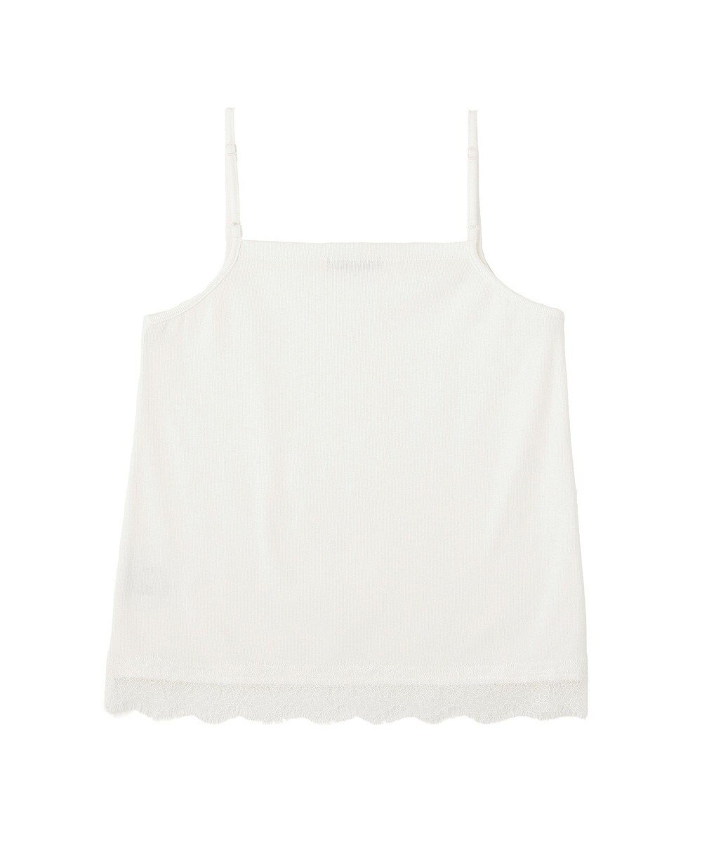Green Parks ヒゲレーススクエアキャミソール 