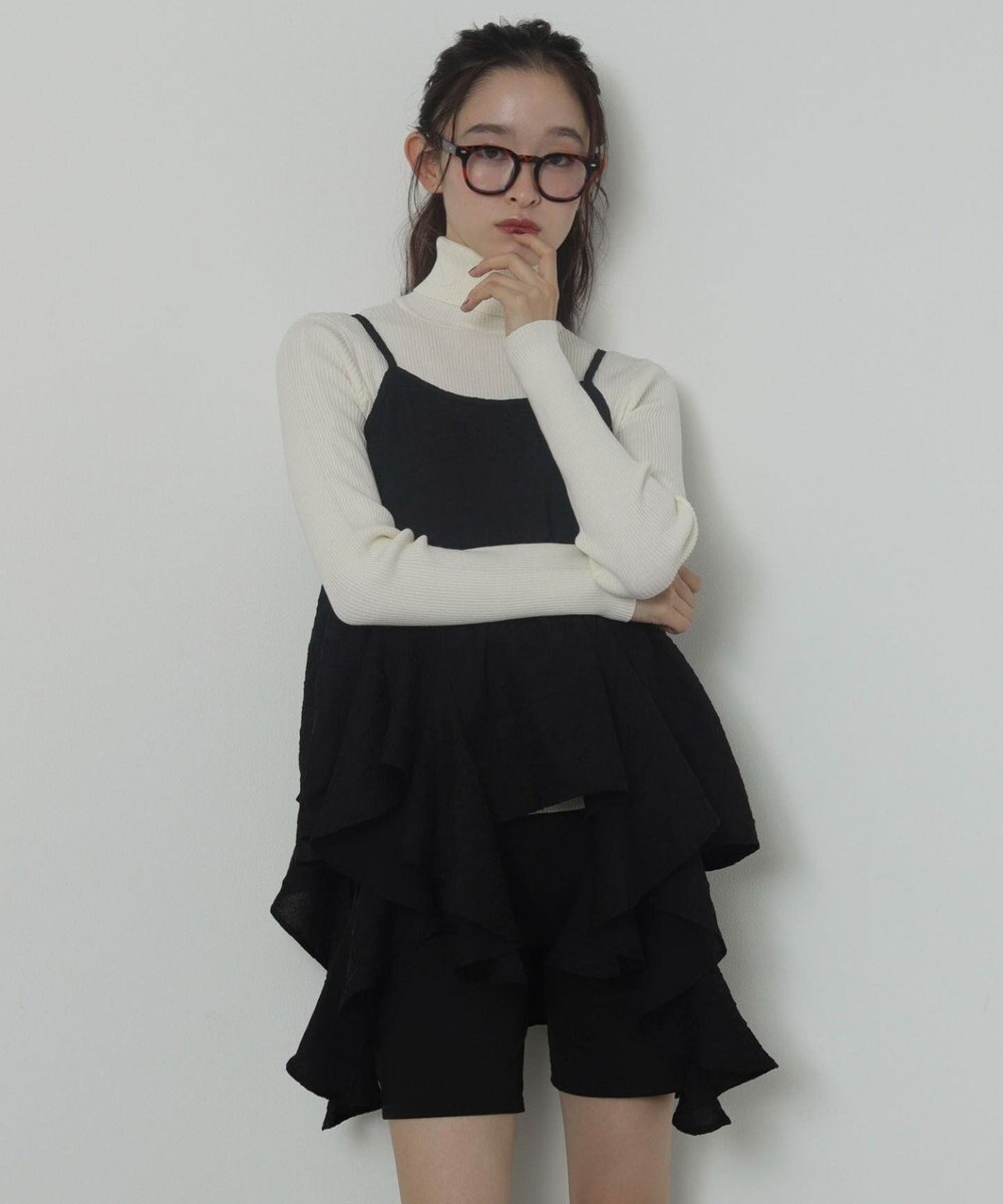 WEGO イレヘムフリルキャミワンピース 