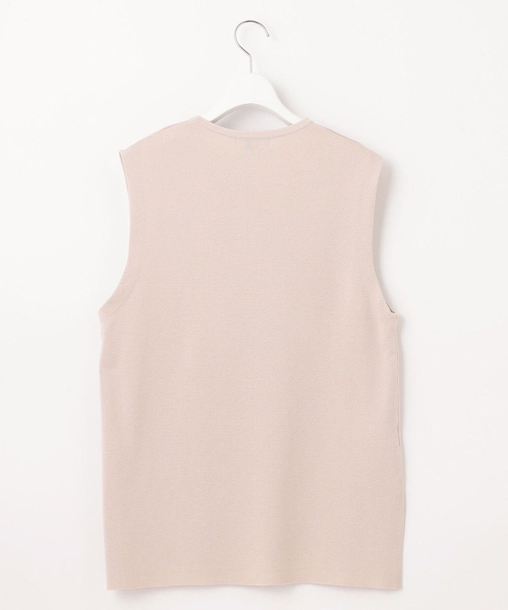 J.PRESS LADIES 【洗える】COTTON ACETATE キーネック ニット ベスト 