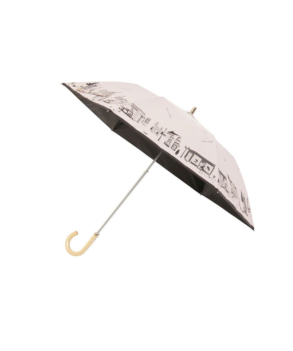 MOONBAT DAKS(ダックス) 晴雨兼用日傘 折りたたみ傘 街並み フワクール生地使用 