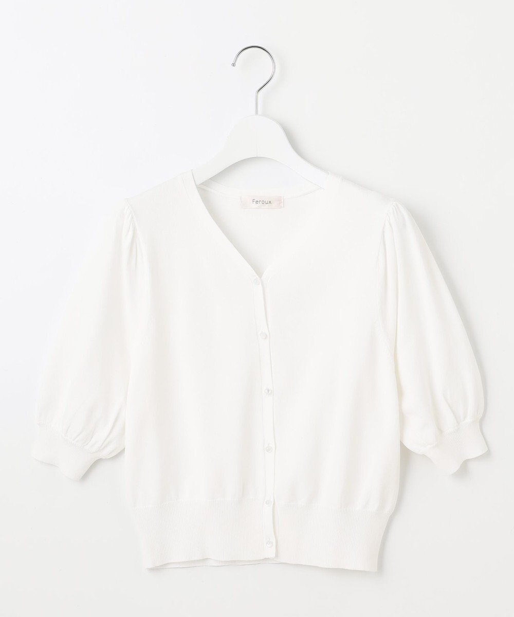 Feroux ハーフスリーブ カーディガン 