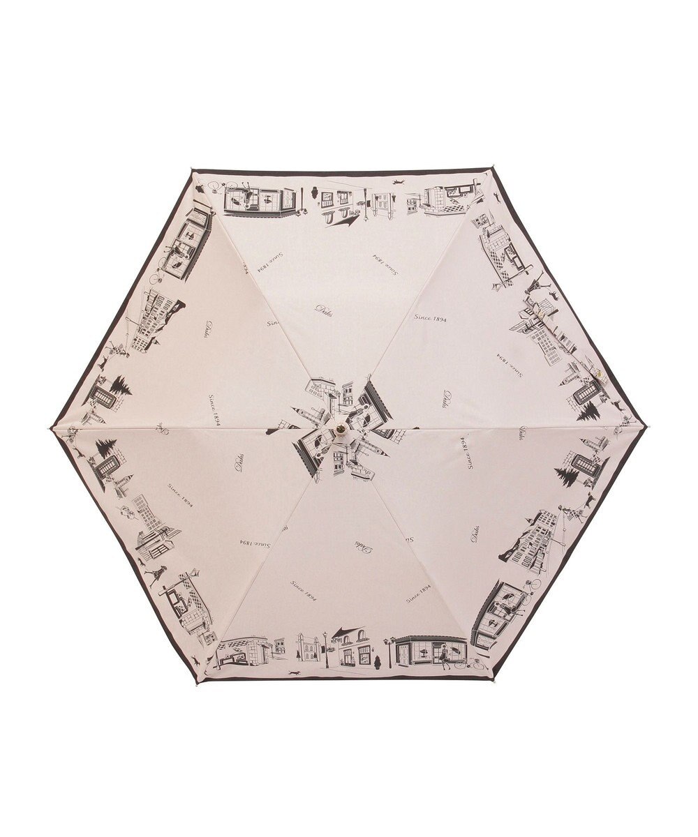 MOONBAT DAKS(ダックス) 晴雨兼用日傘 折りたたみ傘 街並み フワクール生地使用 