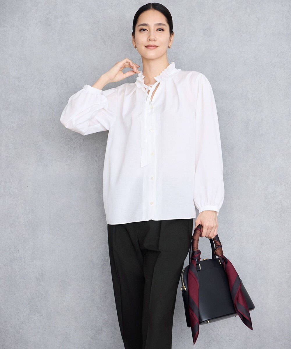 自由区 【SHIHOさん着用】ブライトローン ブラウス 