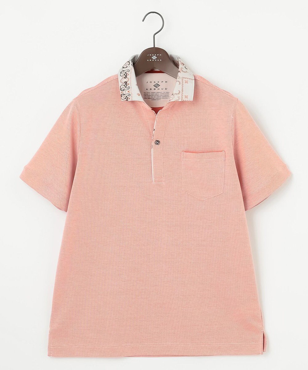 JOSEPH ABBOUD 【愛されて20年！オーガニックコットン使用】 バンダナプリント ダディ ポロシャツ 