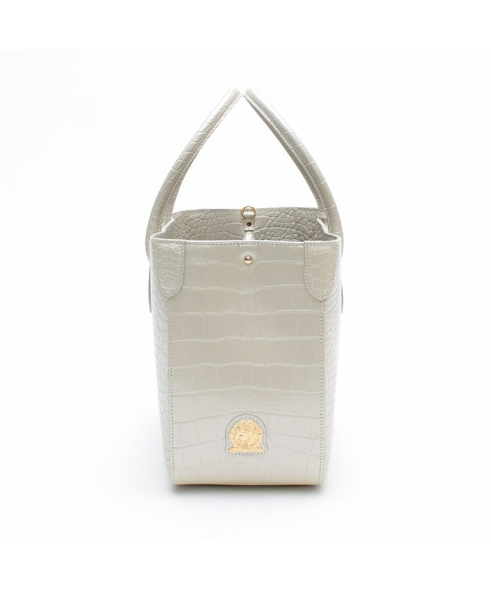 A.D.M.J. 【牛革】クロコダイル型押しトート32cm(Dカン付) 