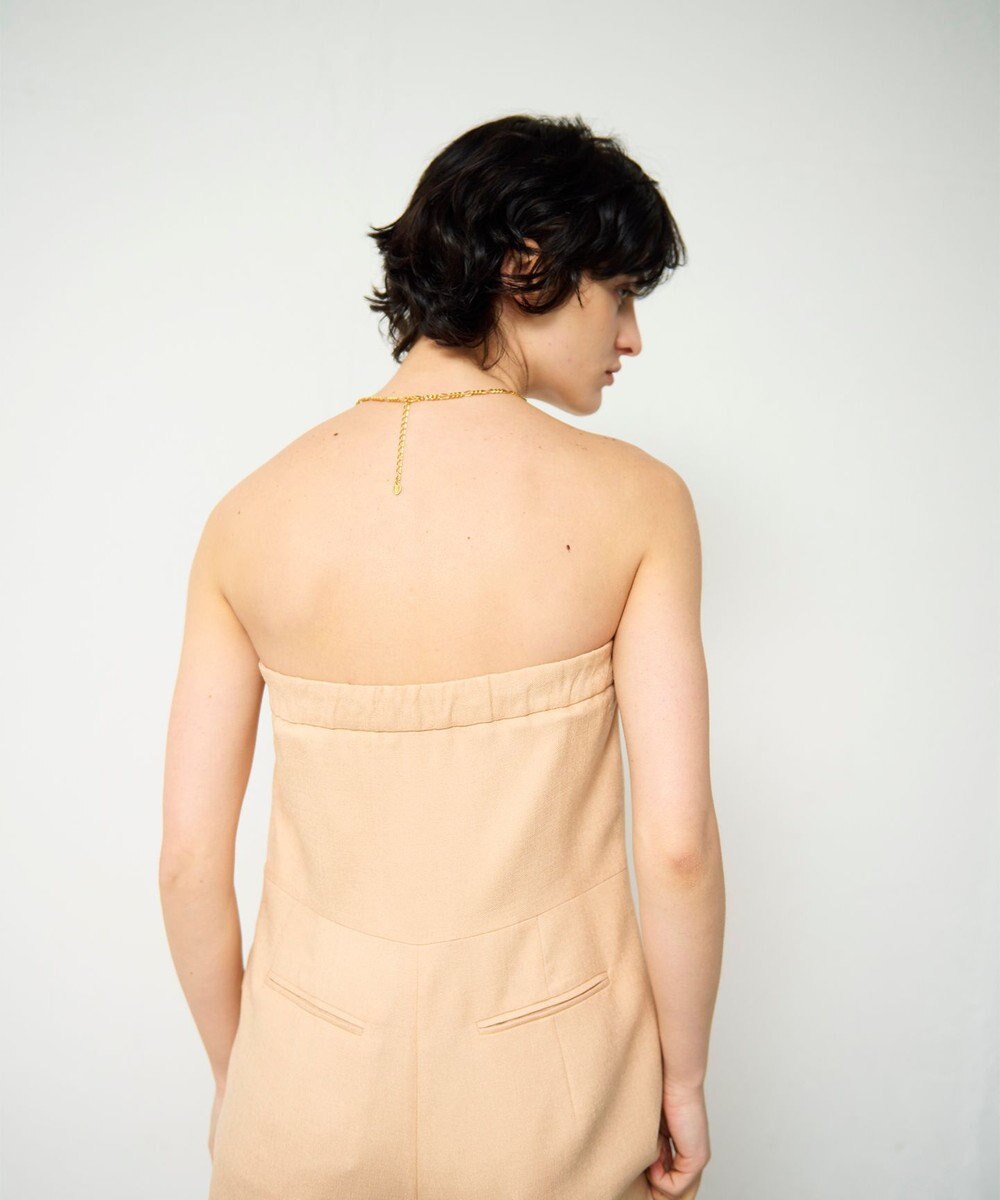 GRACE CONTINENTAL リネンタッチビスチェサロペ 