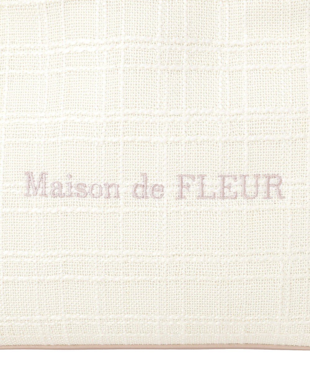 Maison de FLEUR スカーフ付きツイード2Wayバッグ 