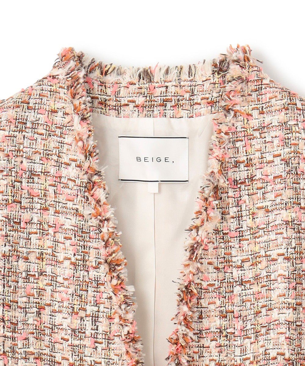 BEIGE， 【Oggi 4月号掲載】TEASEL / オーバーサイズツイードジャケット 