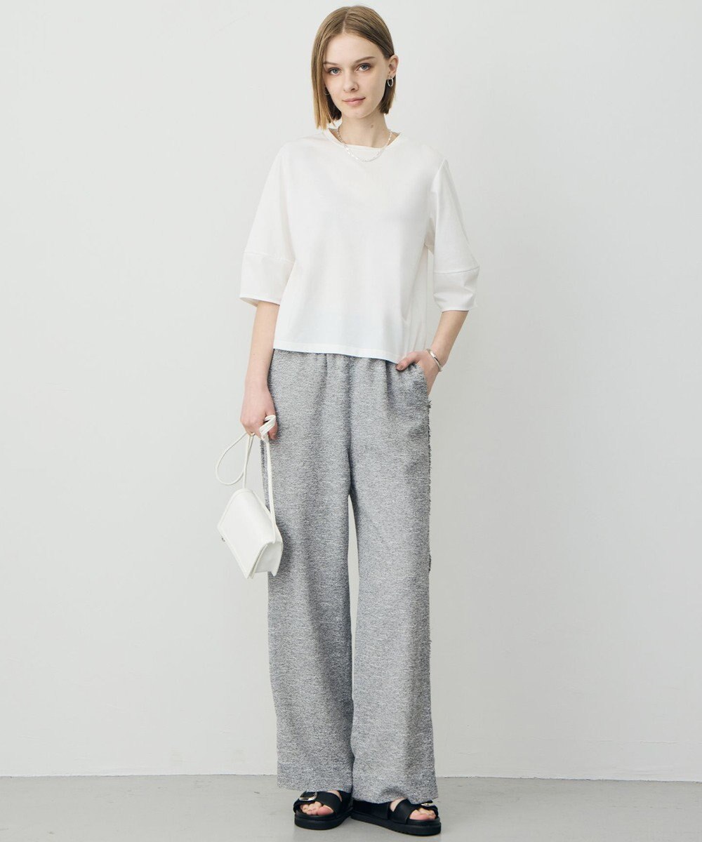 ICB L シャツジーナプレーディング ランタンスリーブカットソー 