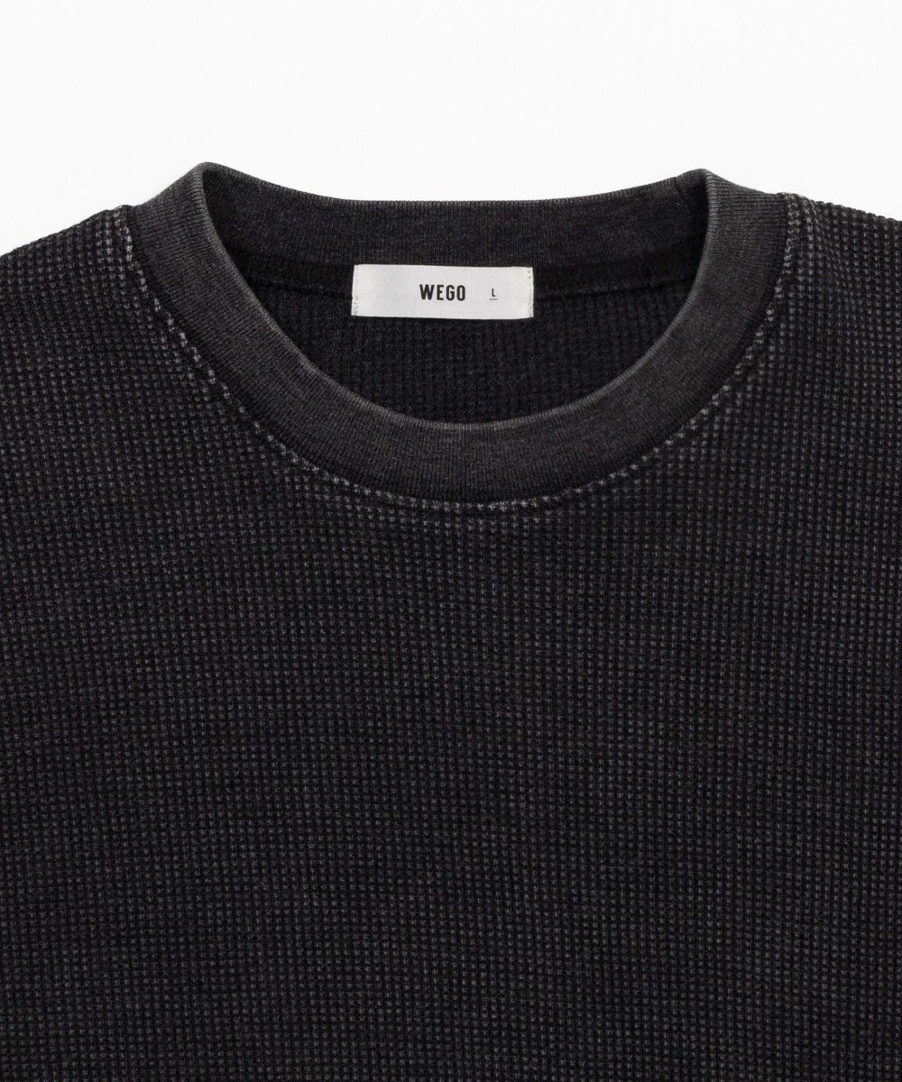 WEGO 【ユニセックス着用ITEM/MLサイズ展開】ワッフルT（LS） 