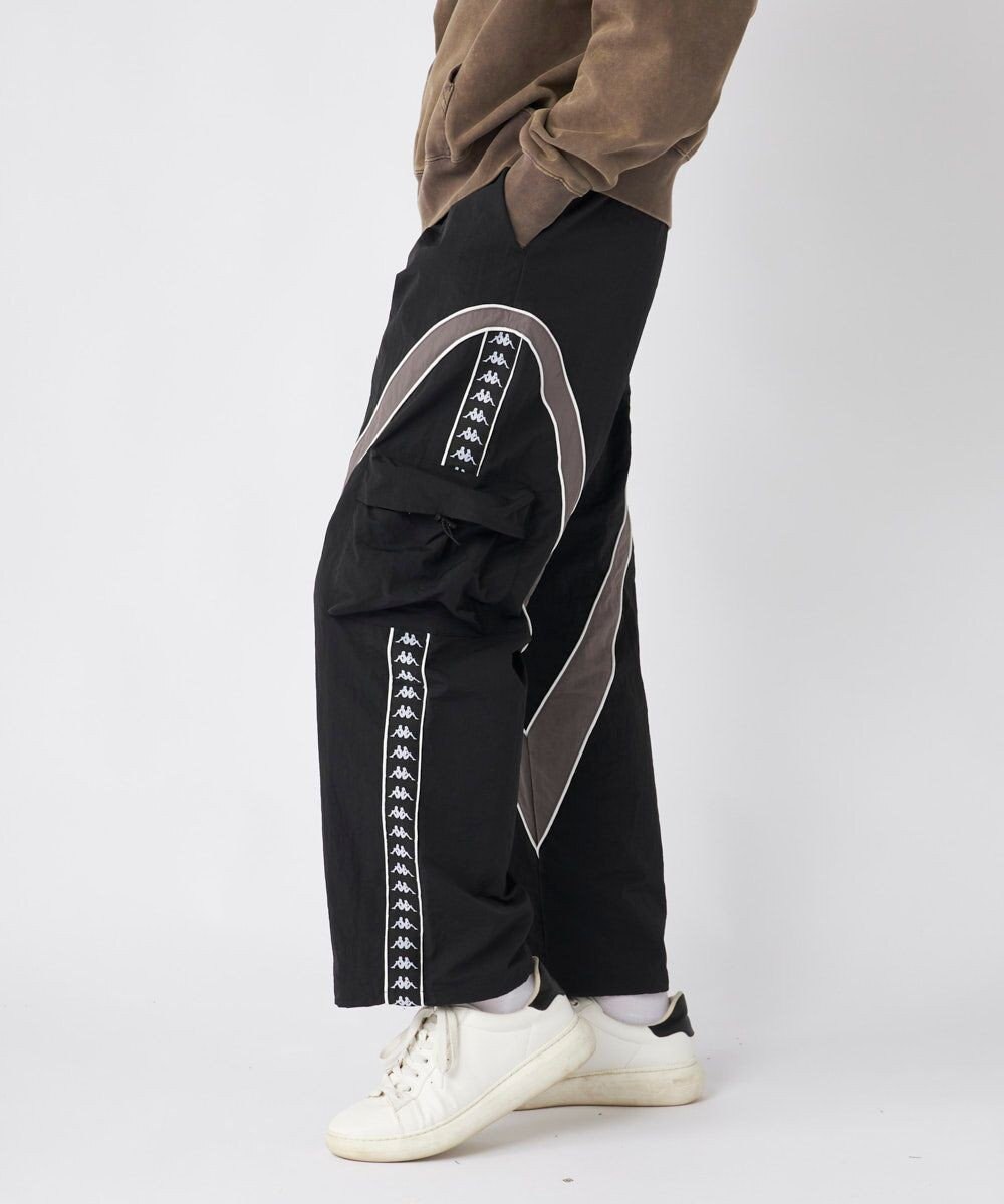 OP／FILA 【Kappa】ワイドシルエット バンダトラックパンツ 