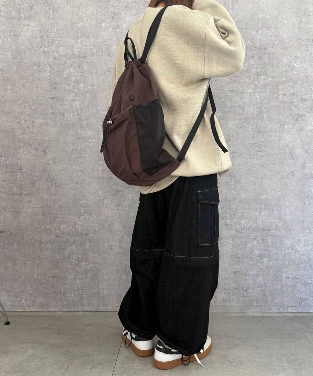 WEGO 【ユニセックス着用ITEM】メッシュポケットナップサック 