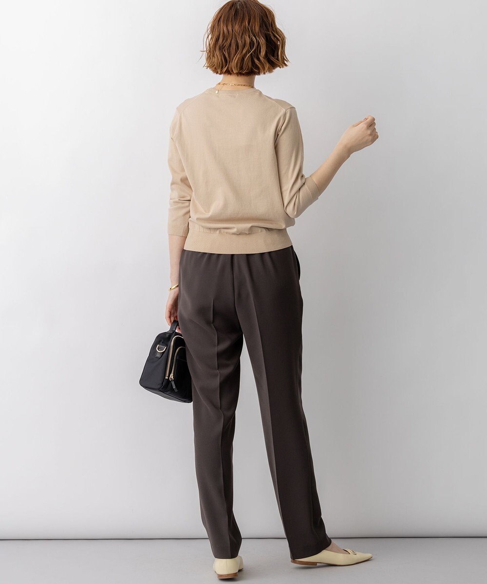 23区 L 【先行予約】プレミアムビオコットン クルーネック ニット 