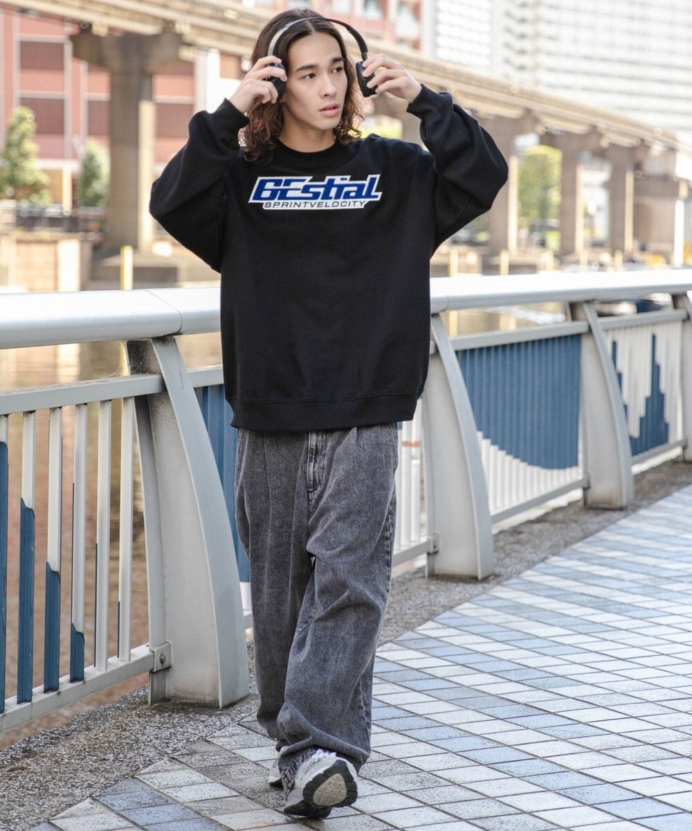 WEGO ヘビーウエイトサガラグラフィックプルオーバー 