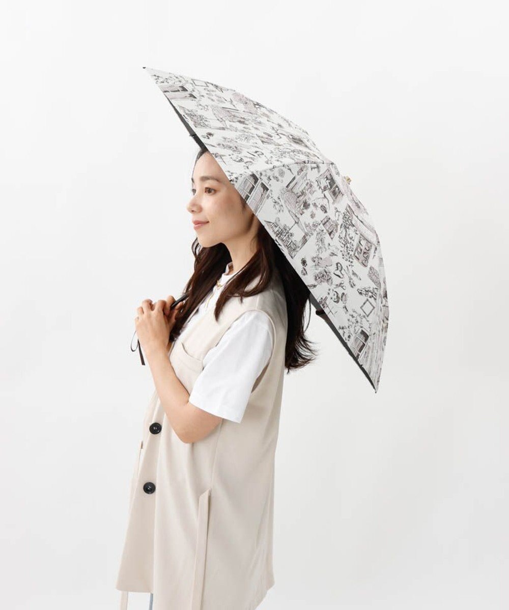 AURORA 【 Beaurance （ビューランス）】プリント夢が棲む場所　晴雨兼用傘（折りたたみ傘） 