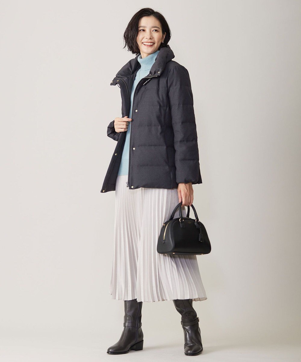 J.PRESS LADIES S 千鳥&グレンチェック ショート ダウン コート 