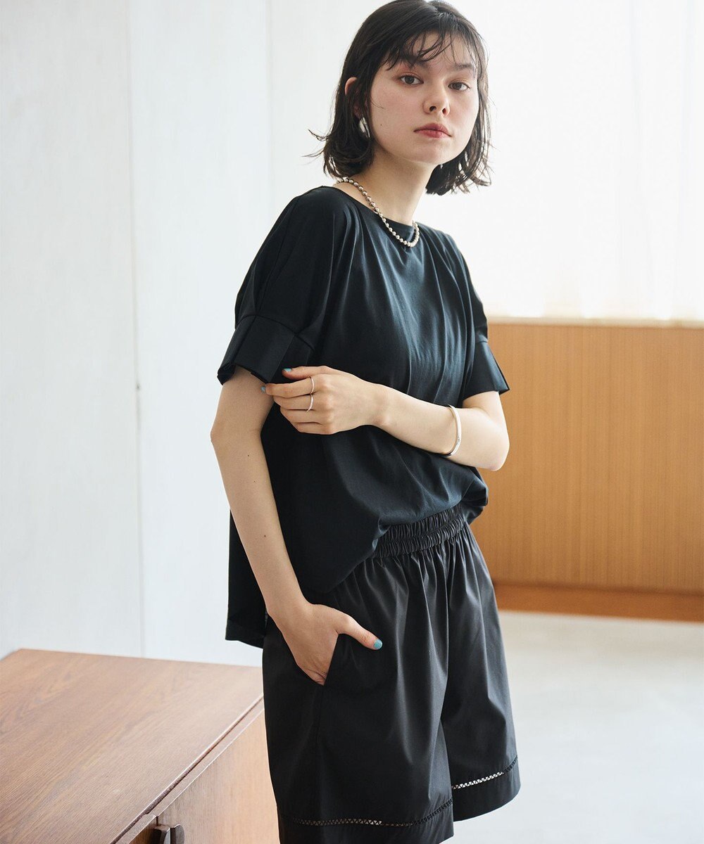 #Newans 【洗える/セットアップ可能】ハシゴレースハーフパンツ 