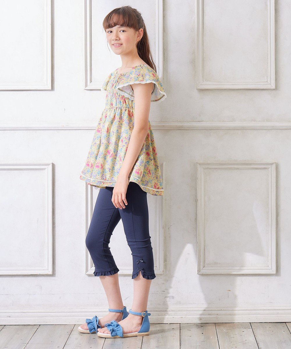 ANY KIDS フリル カプリ パンツ 