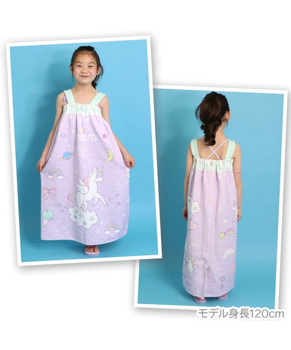 Mother garden マザーガーデン 水泳 ラップタオル 80×120cm 《ユニコーン 柄 / レモンくま柄》 