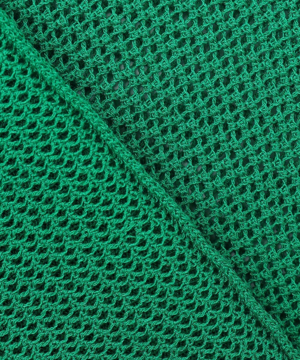 ANY L メッシュＶネックニットカーディガン 