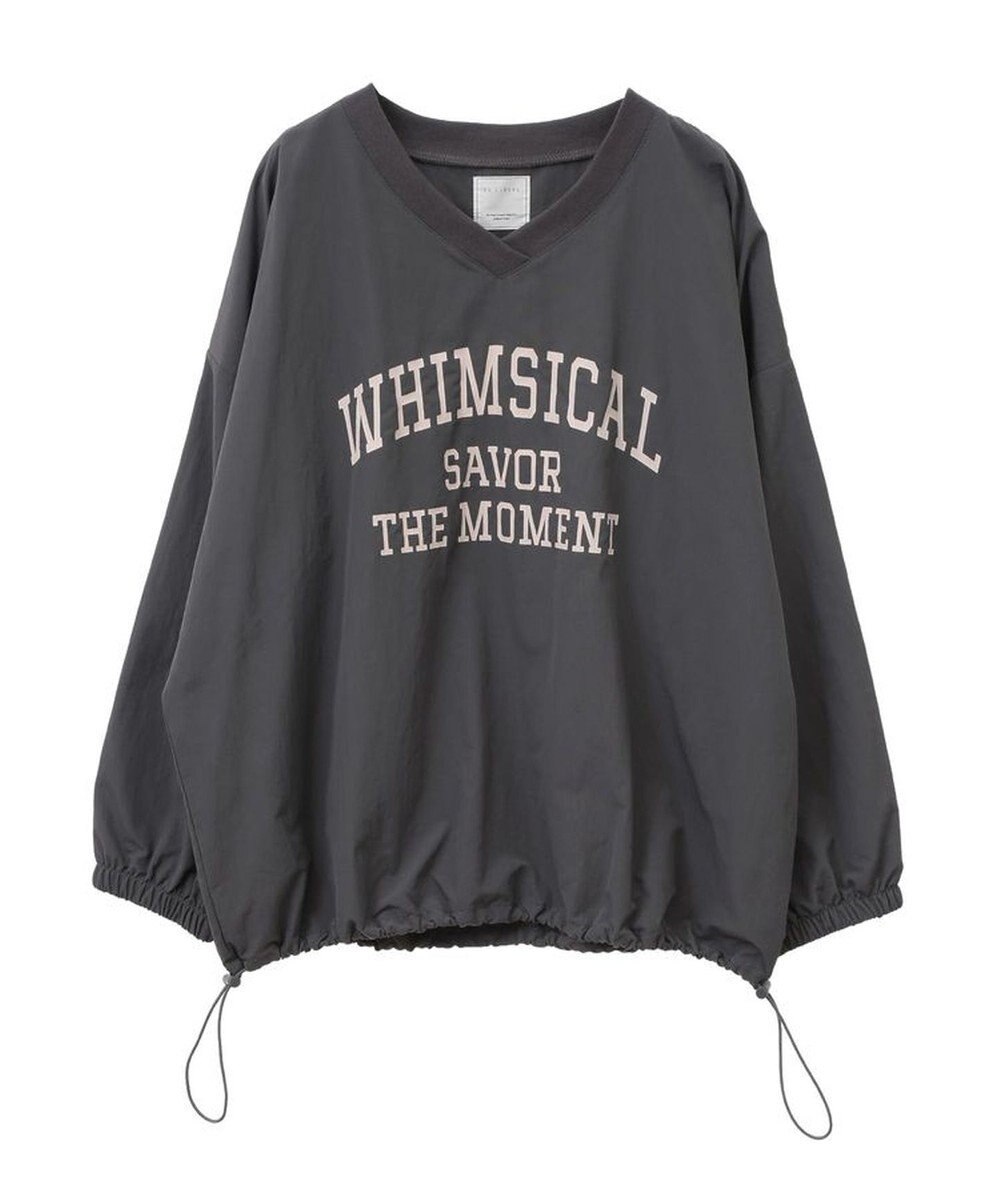 Green Parks ナイロンロゴＶネックプルオーバー 