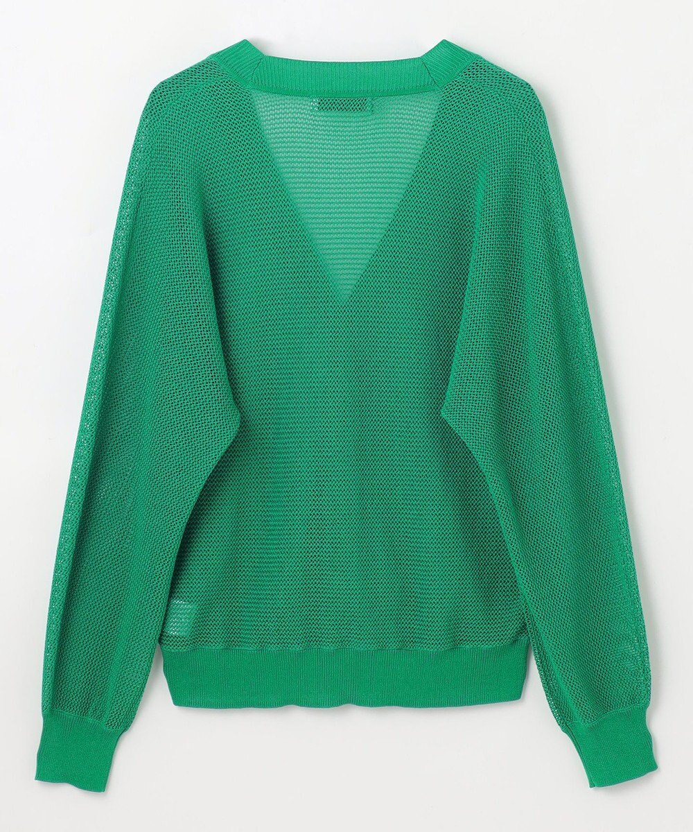 ANY メッシュＶネックニットカーディガン 