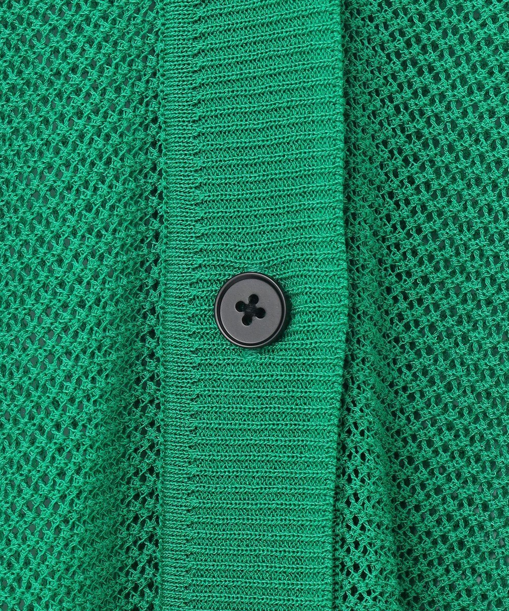 ANY L メッシュＶネックニットカーディガン 