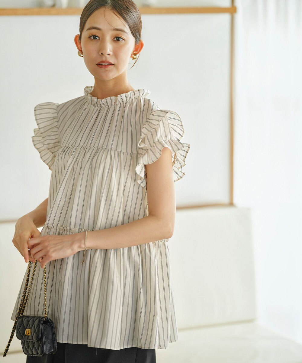 組曲 【WEB限定】ナイロンレーヨン チュニック ブラウス 