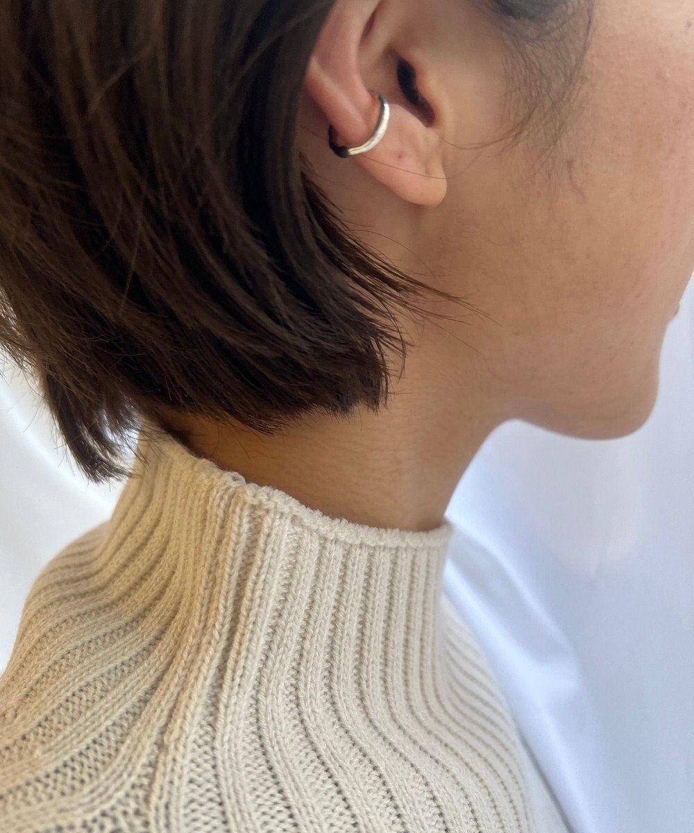 yoaa シルバー925 コーラル イヤーカフ 