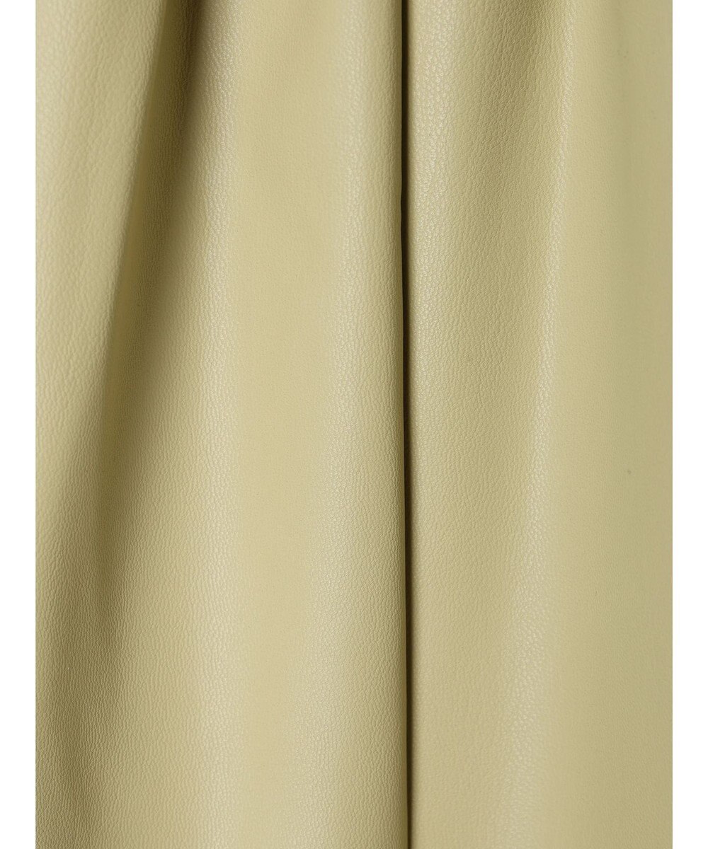 Green Parks レザーライクキリカエＡラインスカート 