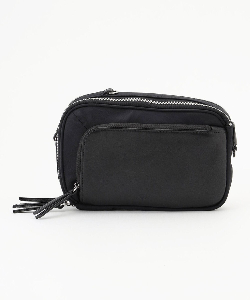 Y'SACCS ナイロン×リサイクルレザー　コンビマルチポシェット 