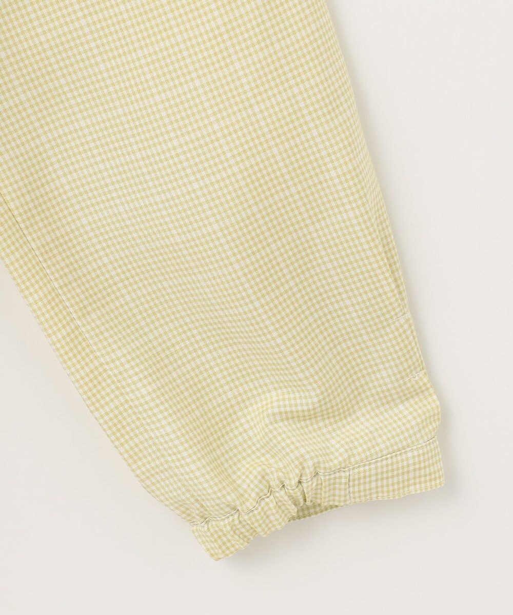 J.PRESS LADIES L 【洗える】セルロース チェック スタンドカラー ブラウス 