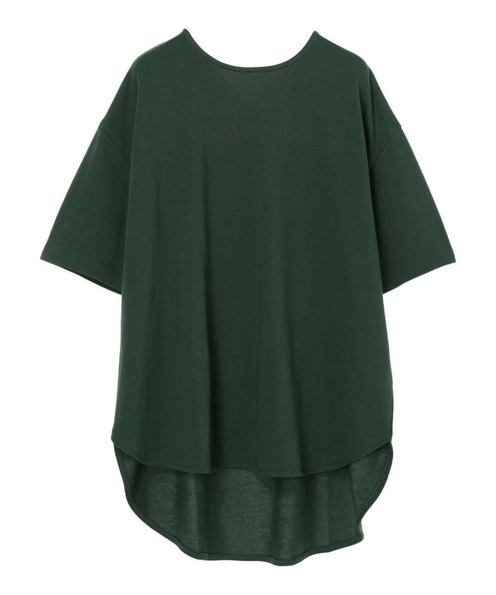 Green Parks ミニ裏毛バックカシュクール半袖チュニック 