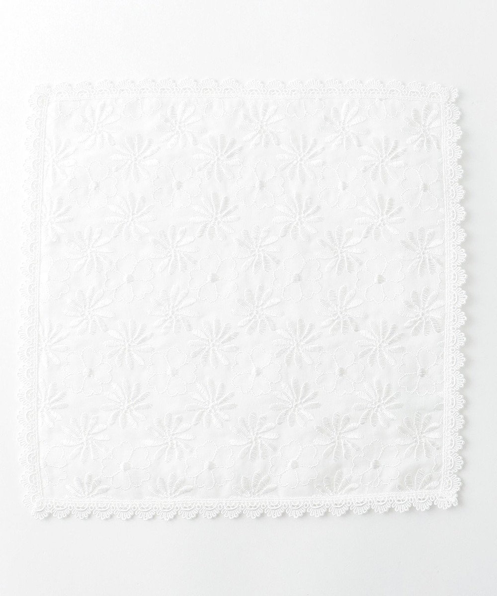 EMBROIDERY FLOWER GAUZE ガーゼハンカチ / TOCCA | ファッション通販