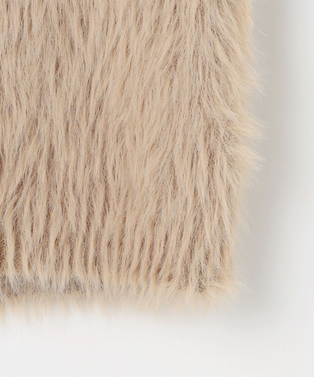 ANY L ロングシャギーニットベスト 