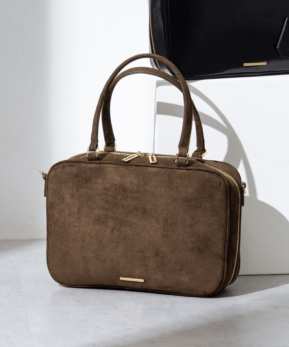 23区 【WEB&一部店舗限定】スエード ボストン バッグ 