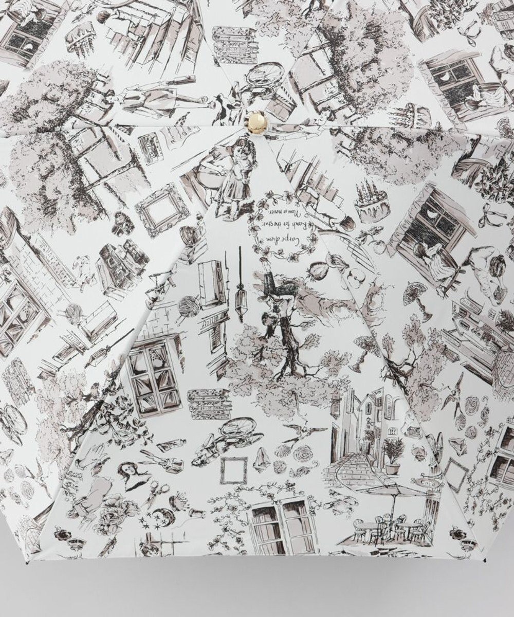 AURORA 【 Beaurance （ビューランス）】プリント夢が棲む場所　晴雨兼用傘（折りたたみ傘） 