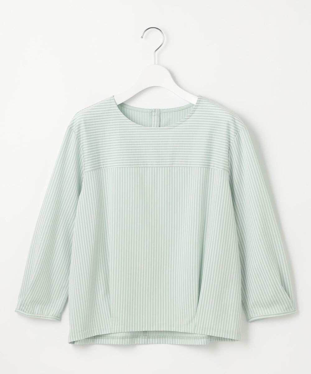 J.PRESS LADIES Jカミーチェストライプ クルーネック カットソー 