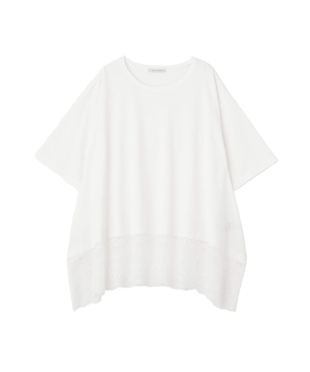 Green Parks 裾イレヘムレースプルオーバー 