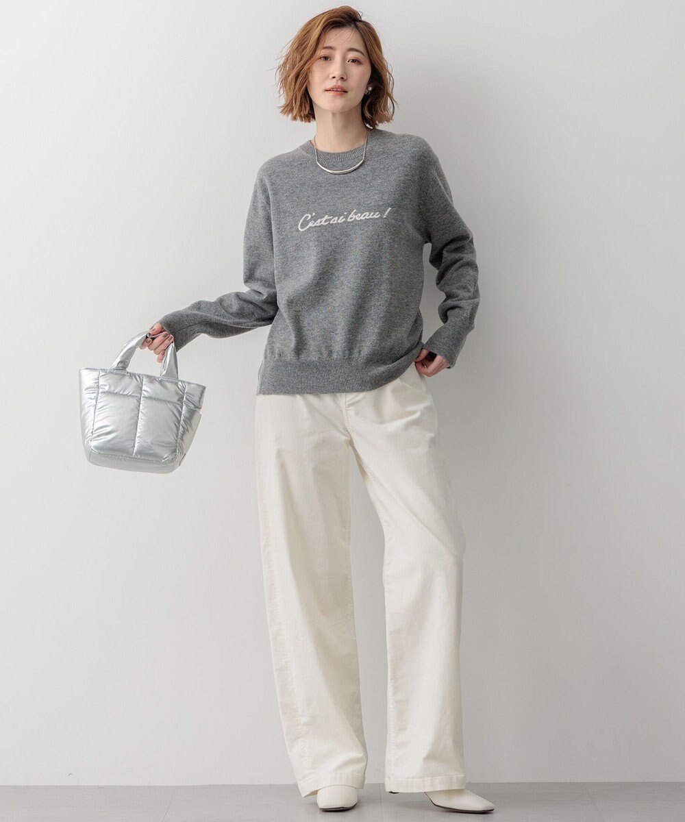 23区 S 【洗える】レターロゴ ニット 