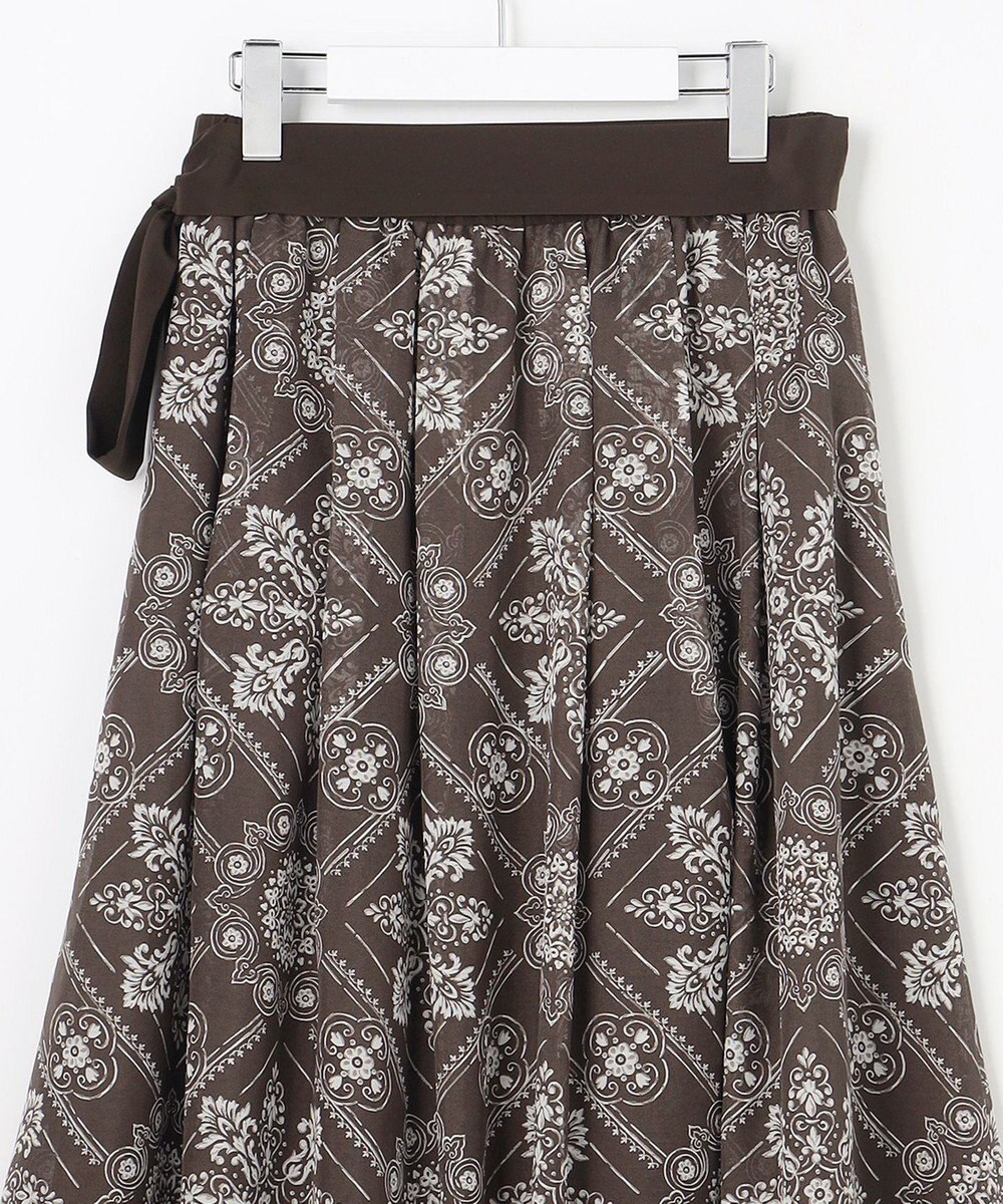 自由区 ロータスタイルプリント スカート 