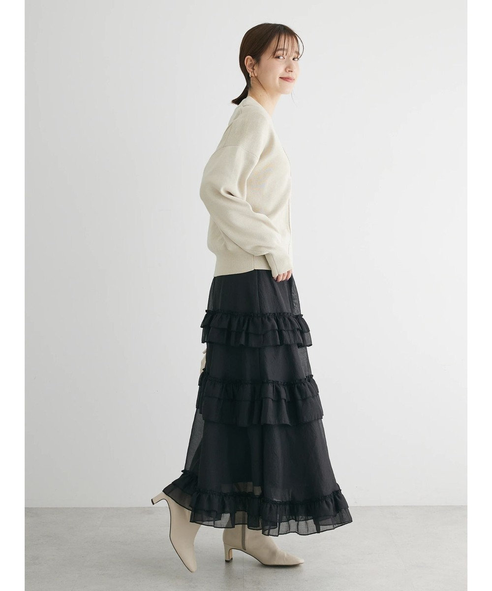 Green Parks ・ＥＬＥＮＣＡＲＥ　ＤＵＥ　シアーフリルティアードスカート 
