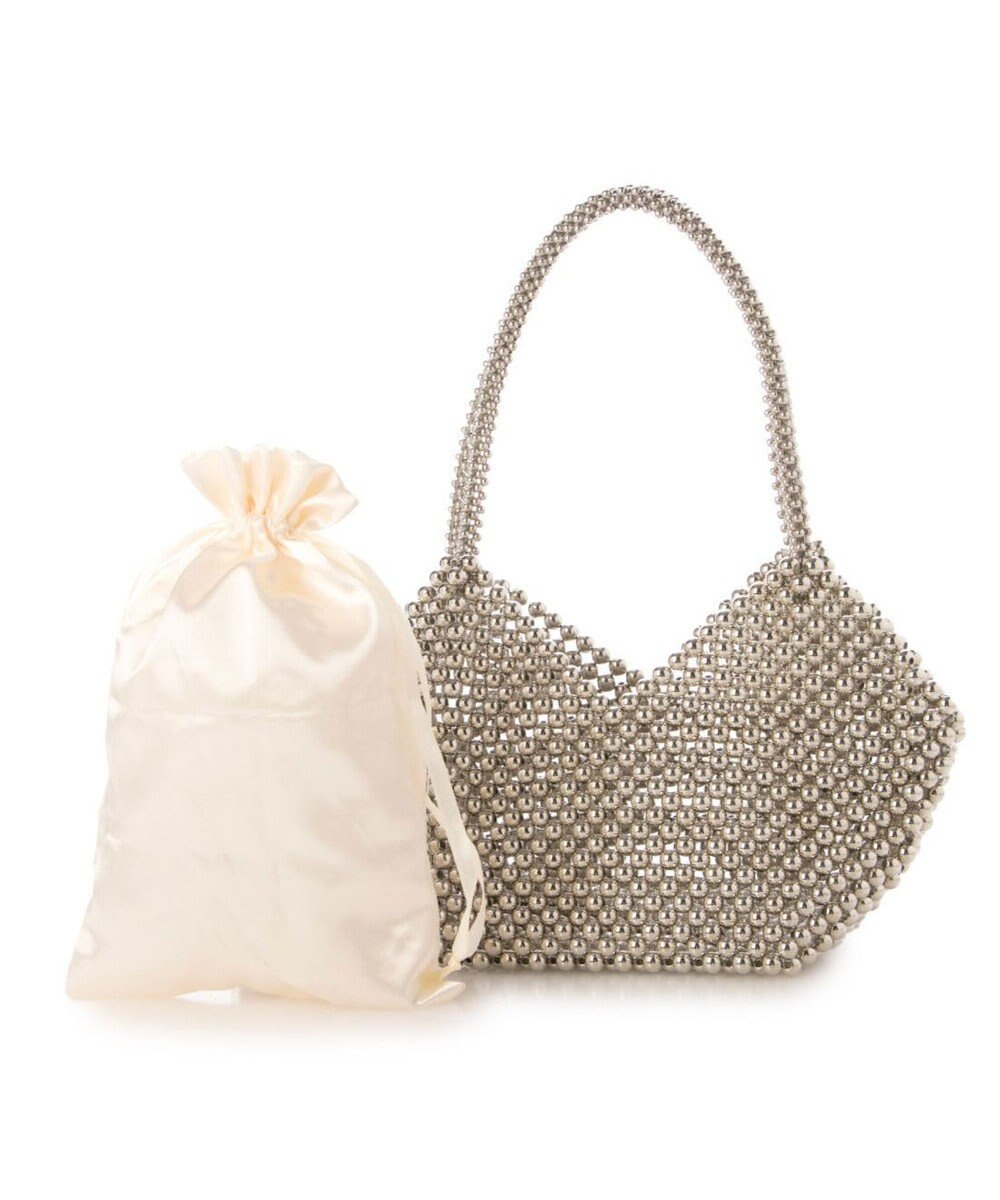 UNBILLION カシュカシュ cachecache / ビーズハート手提げバッグ 