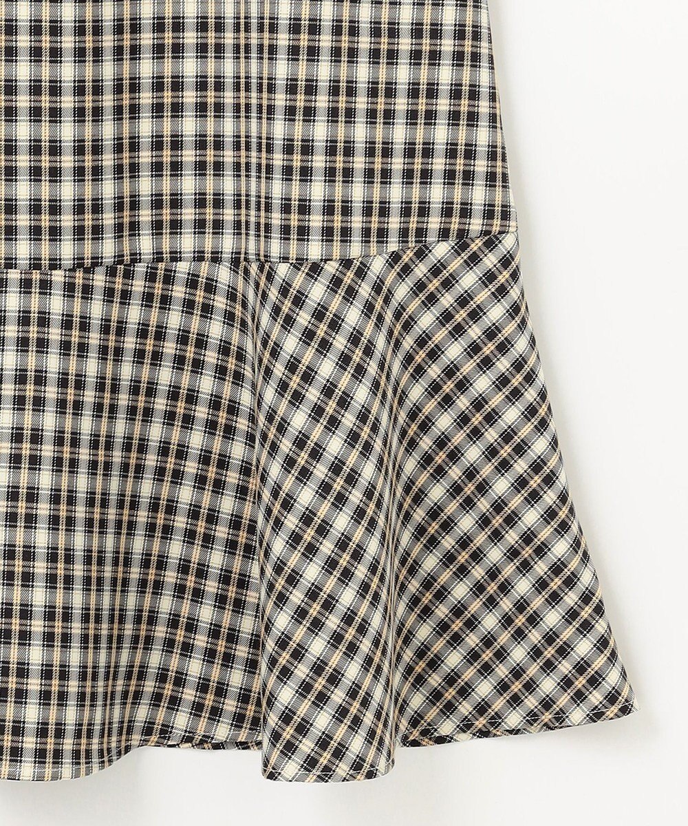 Feroux 【セットアイテム・洗える】パフスリーブニット×キャミソール ワンピース 